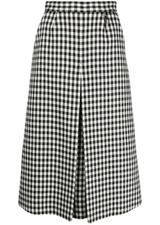Roberto Cavalli high-waisted gingham-check skirt