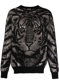 Roberto Cavalli intarsia-knit tiger jumper