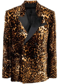 Roberto Cavalli leopard-print blazer