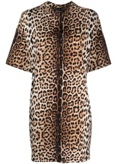 Roberto Cavalli leopard-print cotton dress