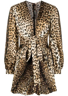 Roberto Cavalli leopard-print mini dress