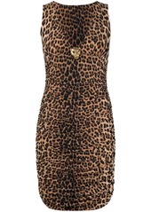 Roberto Cavalli leopard-print short dress