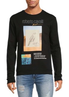 Roberto Cavalli Logo Crewneck Sweatshirt