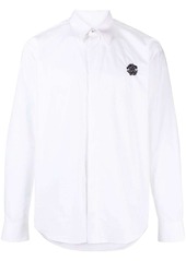 Roberto Cavalli logo-embroidered cotton shirt