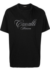 Roberto Cavalli logo-embroidered T-shirt
