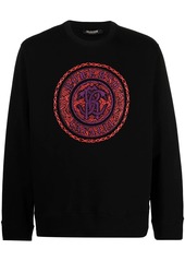 Roberto Cavalli logo medallion-print sweatshirt