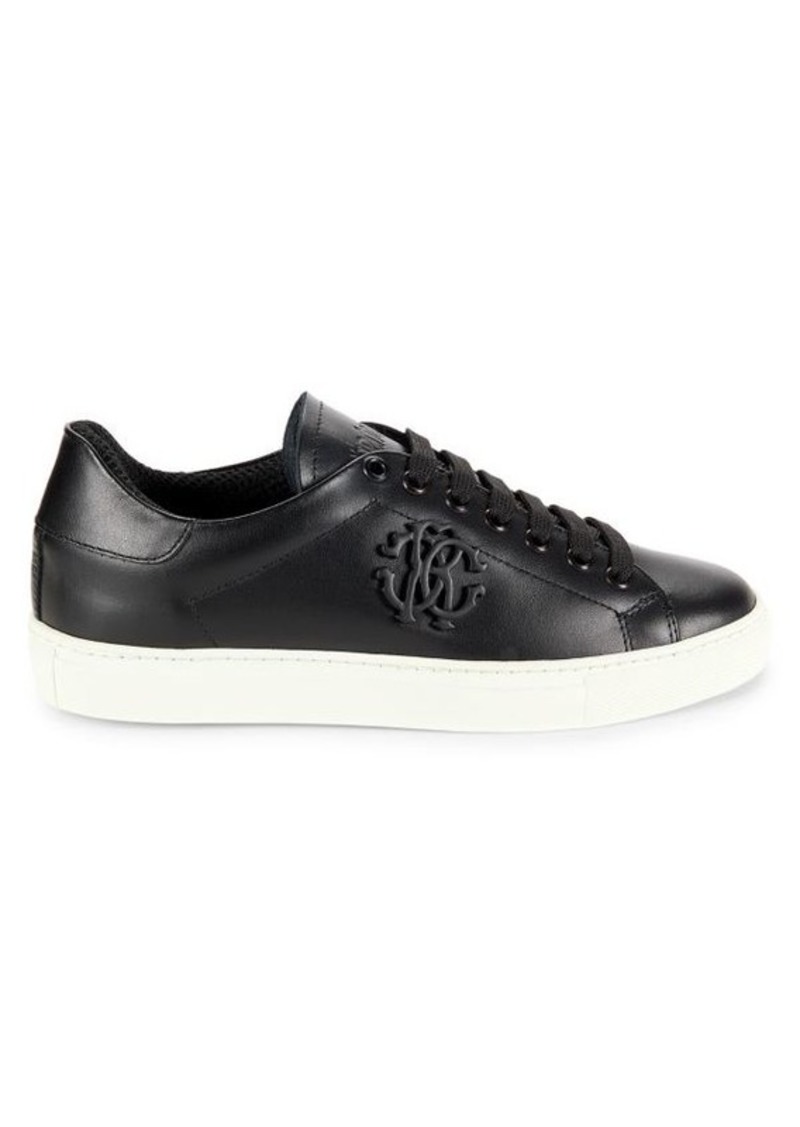 Roberto Cavalli Low Top Leather Platform Sneakers