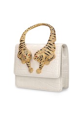 Roberto Cavalli Medium Roar Croc Embossed Bag