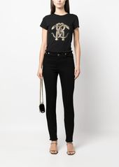 Roberto Cavalli Mirror Snake-print T-shirt