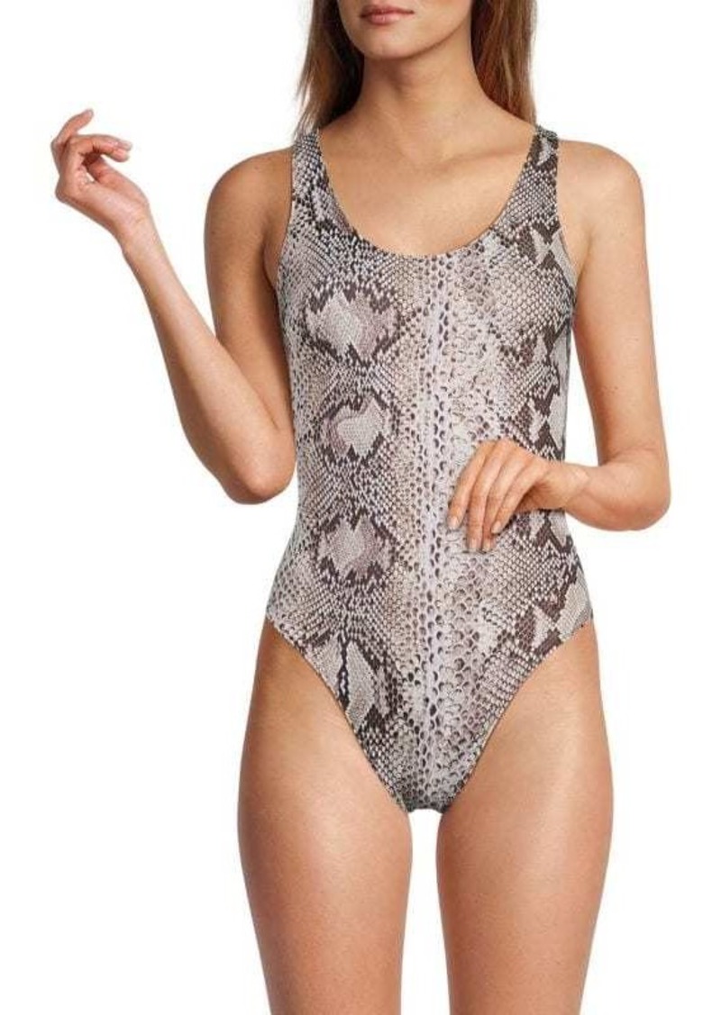 Roberto Cavalli Paisley Print One-Piece Swimsuit