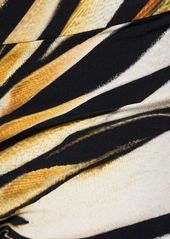 Roberto Cavalli Ray Of Gold Printed Lycra Flared Pants