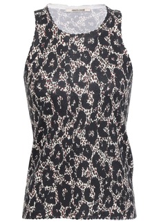 Roberto Cavalli - Leopard-print knitted tank - Black - IT 38