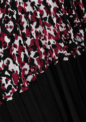 Roberto Cavalli - Sequined printed silk crepe de chine dress - Black - IT 38