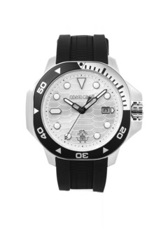 Roberto Cavalli Men's Classic Silver Dial Watch