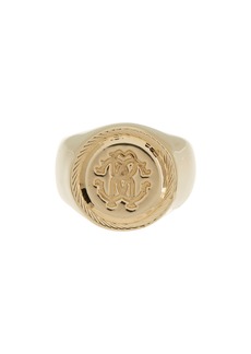 Roberto Cavalli Men's Goldtone Engraved Logo Statement Ring at Nordstrom Rack