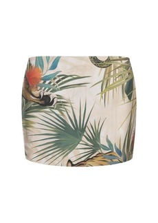 ROBERTO CAVALLI Jungle Print Mini Skirt