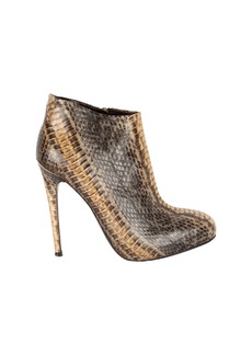 Roberto Cavalli Snakeskin Ankle Boots