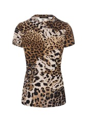 ROBERTO CAVALLI T-Shirt With Leopard Print