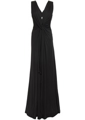Roberto Cavalli Woman Twist-front Jersey Gown Black