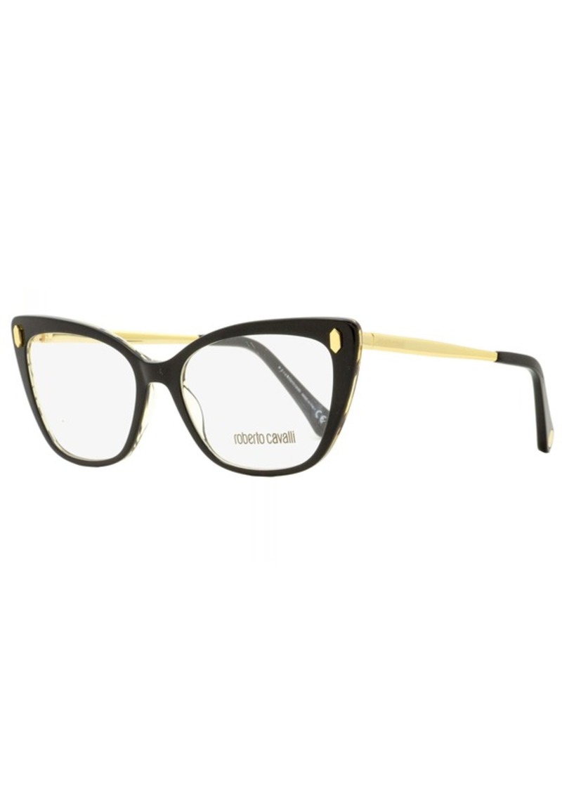 Roberto Cavalli Women's Butterfly Eyeglasses RC5110 005 Black/Gold 52mm