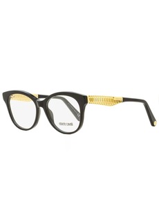 Roberto Cavalli Women's Oval Eyeglasses RC5090 001 Black/Gold 52mm