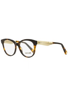 Roberto Cavalli Women's Oval Eyeglasses RC5090 052 Dark Havana/Gold 52mm