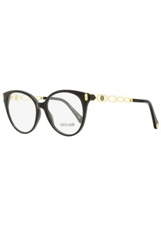 Roberto Cavalli Women's Oval Eyeglasses RC5112 001 Black/Gold 53mm