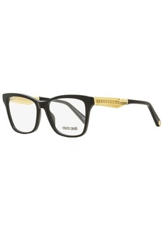 Roberto Cavalli Women's Rectangular Eyeglasses RC5089 001 Black/Gold 53mm