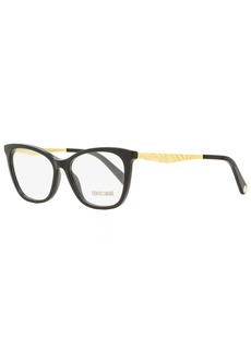 Roberto Cavalli Women's Rectangular Eyeglasses RC5095 001 Black/Gold 54mm