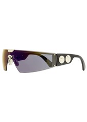 Roberto Cavalli Women's Wrap Sunglasses RC1120 16C Palladium/Dark Gray 0mm