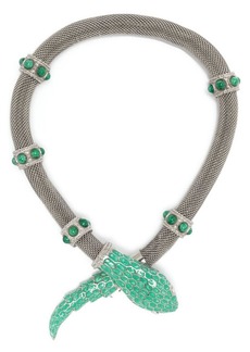 Roberto Cavalli snake enamel necklace