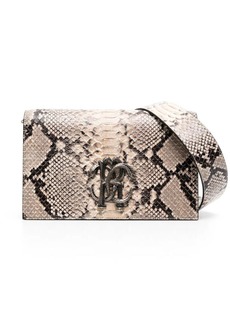 Roberto Cavalli snakeskin-print leather shoulder bag