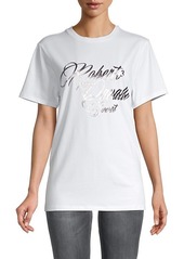 Roberto Cavalli Stretch Cotton Graphic T-Shirt