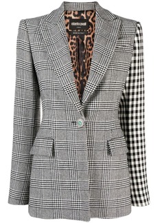 Roberto Cavalli tailored contrasting-panel blazer