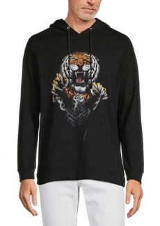 Roberto Cavalli Tiger Graphic Pullover Hoodie