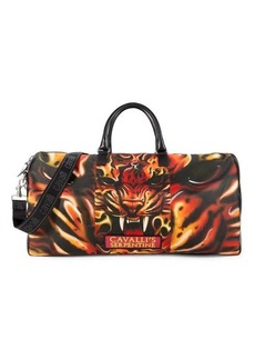 Roberto Cavalli Tiger Print Duffel Bag