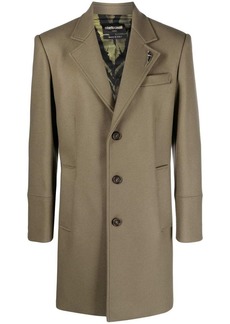 Roberto Cavalli Tiger Tooth single-breasted coat