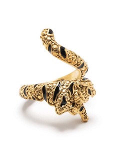 Roberto Cavalli tiger wraparound ring