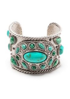 Roberto Cavalli turquoise cuff bracelet