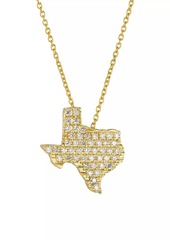 Roberto Coin 18K Yellow Gold & 0.28 TCW Diamond Texas Necklace