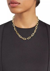 Roberto Coin 18K Yellow Gold Flat Oval-Link Chain Necklace/17"