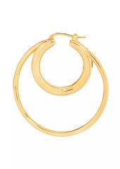 Roberto Coin 18K Yellow Gold Medium Double Hoop Earrings