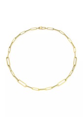 Roberto Coin 18K Yellow Gold Oval Paper Clip Chain Necklace, 17"