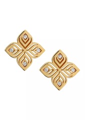 Roberto Coin Arabesque 18K Yellow Gold & 0.15 TCW Diamond Earrings