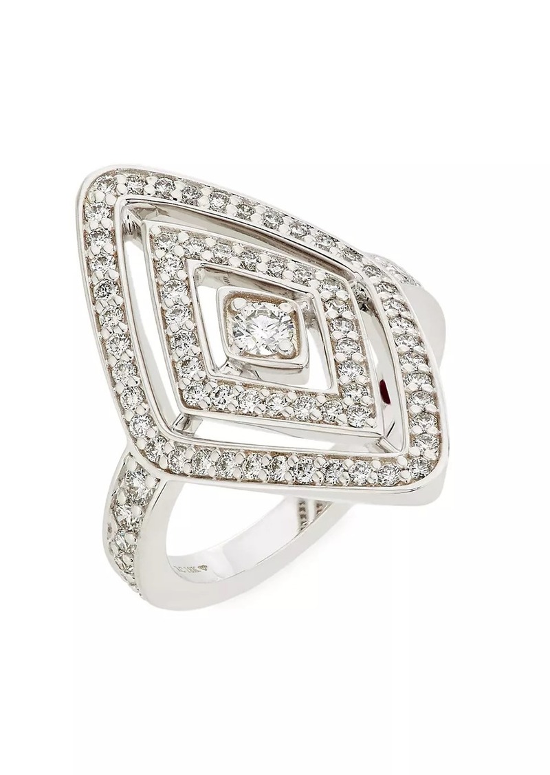 Roberto Coin Diamante 18K White Gold & 0.85 TCW Diamond Ring