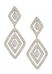 Roberto Coin Diamante 18K White Gold & 1.95 TCW Diamond Drop Earrings