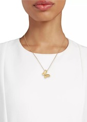 Roberto Coin Jasmine 18K Yellow Gold & 0.06 TCW Diamond Butterfly Necklace