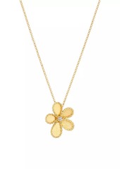 Roberto Coin Jasmine 18K Yellow Gold & 0.06 TCW Diamond Flower Necklace