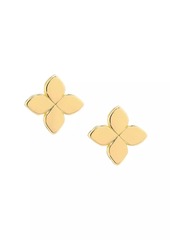 Roberto Coin Love In Verona 18K Yellow Gold Floral Stud Earrings