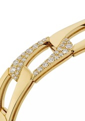 Roberto Coin Navarra 18K Yellow Gold & 0.50 TCW Diamond Square Chain Bangle